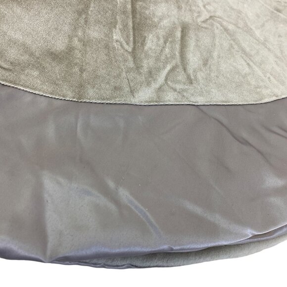 Wondershop Christmas Tree Skirt Velvet Satin Taupe Beige Holiday Decor Target - Picture 2 of 8